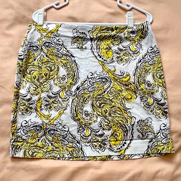 Ann Taylor Madison Paisley Print Skirt - Picture 1 of 5